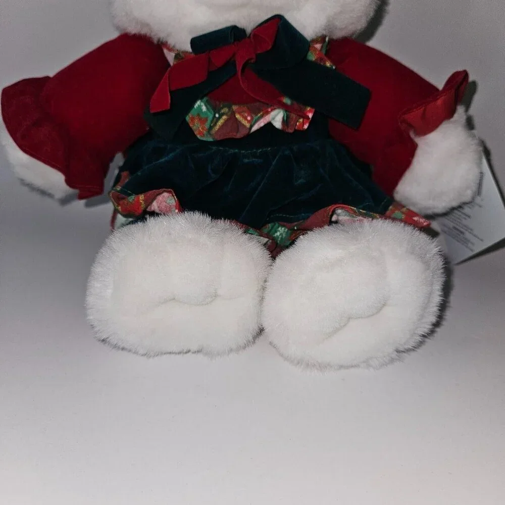 VTG TB Trading Snowflake Friends White Cat Plush 9